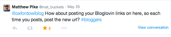 #lbloggers chat