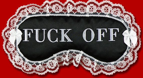 fuck off eye mask from etsy