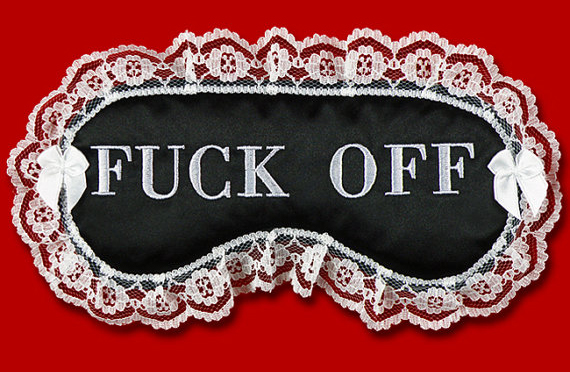fuck off eye mask from etsy