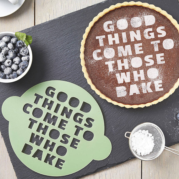 good things come to those who bake stencil from etsy