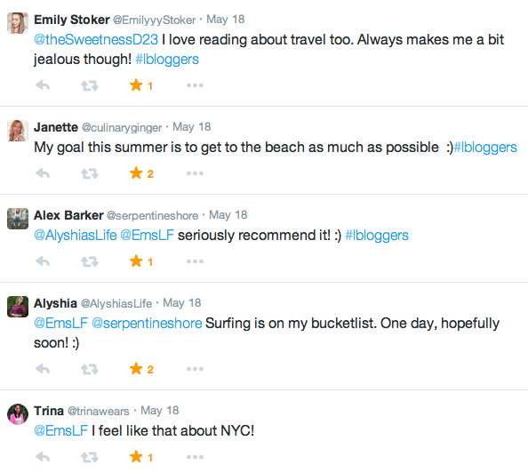 #lbloggers chat