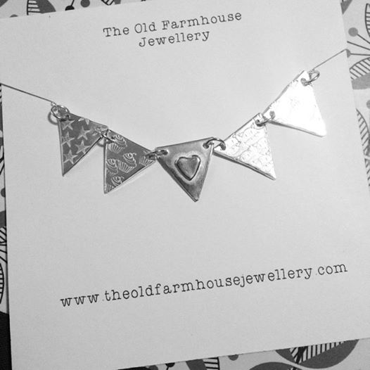 bunting necklace from the old farmhouse jewellery