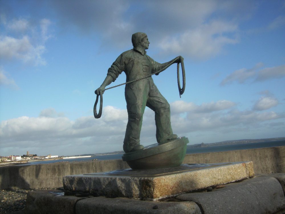 Fisherman statue, Newlyn