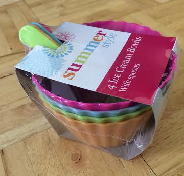 ice cream bowls from poundland