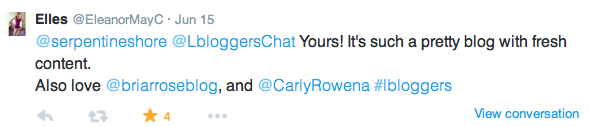 #lbloggers chat