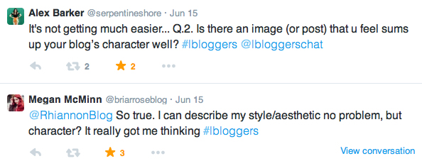 #lbloggers chat