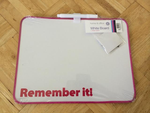 memo board from poundland