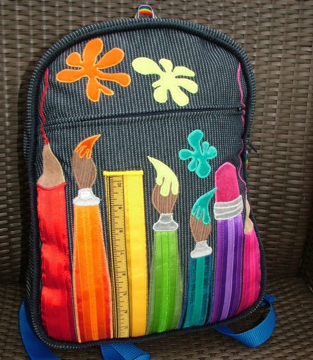 artist backpack from folksy