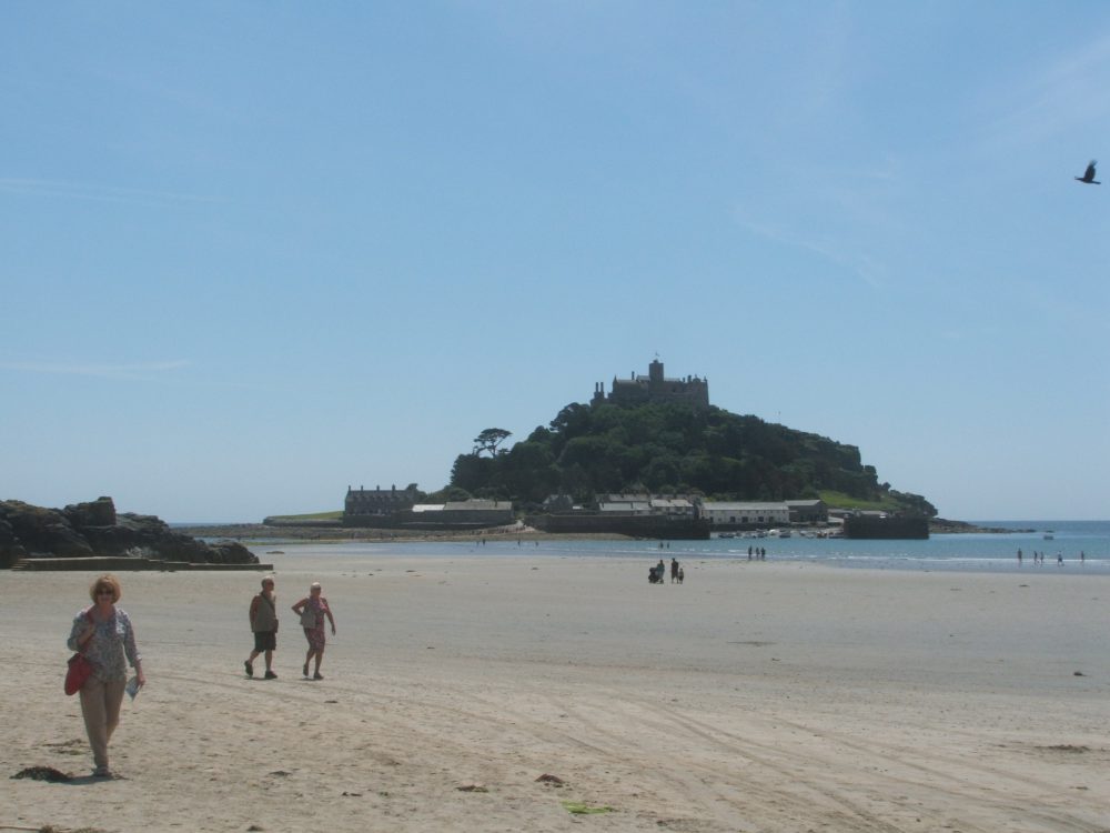 walking to St Michael's Mount