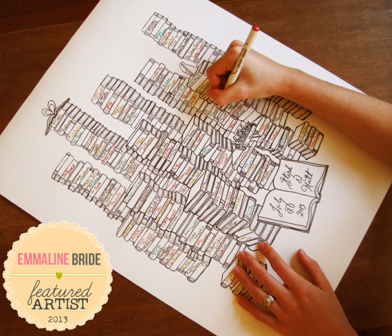 emmeline bride wedding guestbook