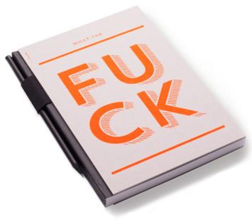 fuck notebook from 1973 gift shop