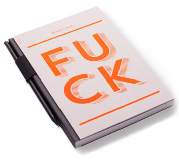 fuck notebook from 1973 gift shop