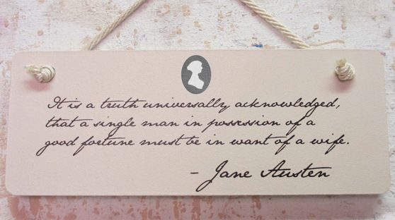 wall plaque from the jane austen gift shop