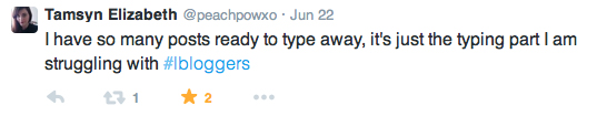 #lbloggers chat