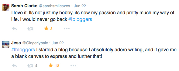 #lbloggers chat