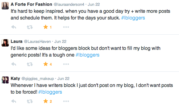 #lbloggers chat