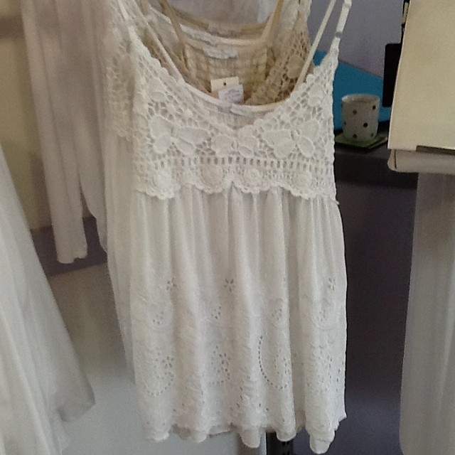 embroidered strappy vest top from mash