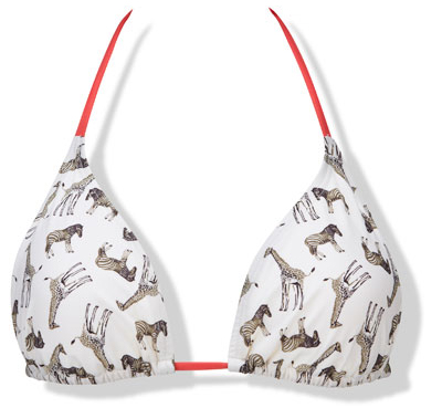 zebra print bikini from sainsbury's