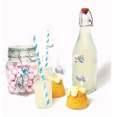 alice in wonderland label set from truffle shuffle