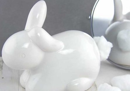 bunny cotton wool dispenser from truffle shuffle