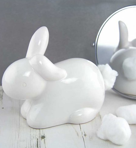 bunny cotton wool dispenser from truffle shuffle