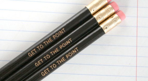 get to the point pencils from etsy