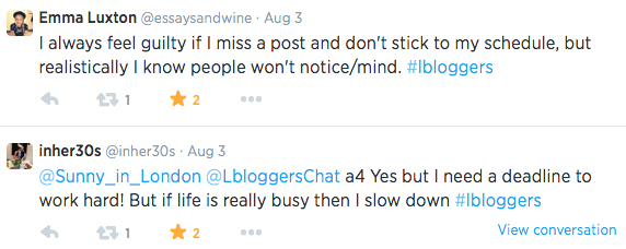 #lbloggers chat