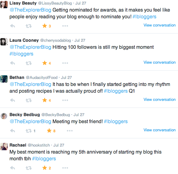 #lbloggers chat