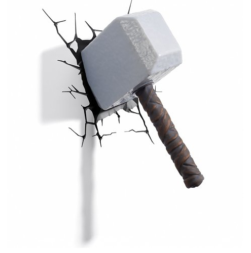thor hammer wall light from truffle shuffle
