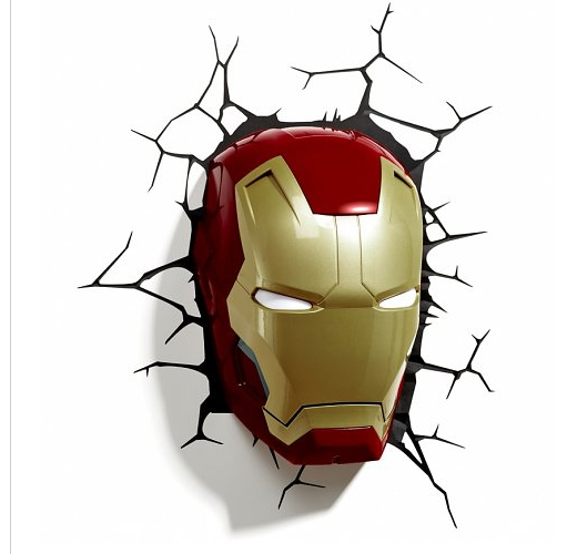iron man mask wall light from truffle shuffle