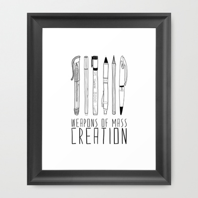 weapons of mass creation print from society 6
