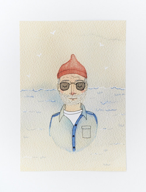 steve zissou print from andsmile studio