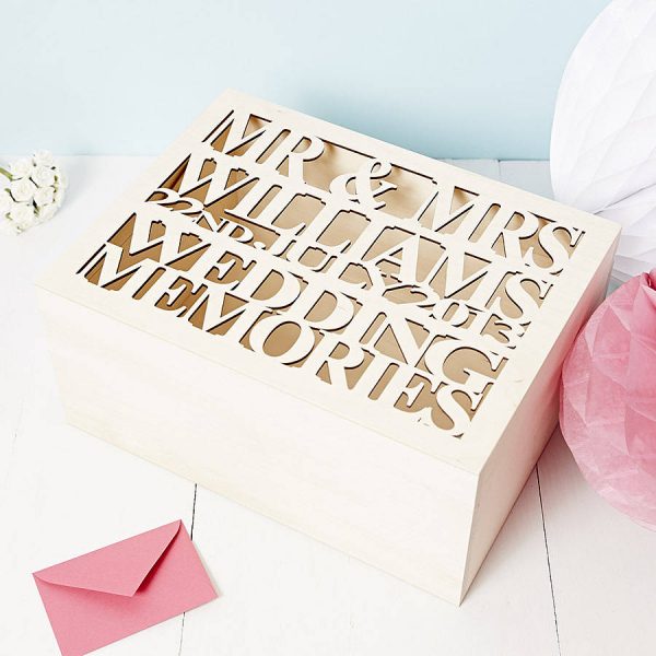 wedding keepsake box from not on the high street