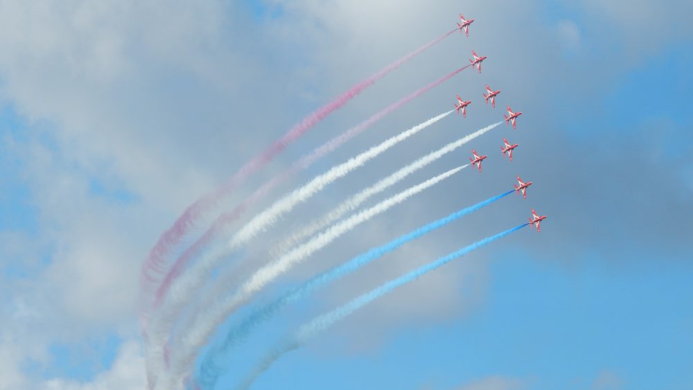 red arrows, falmouth