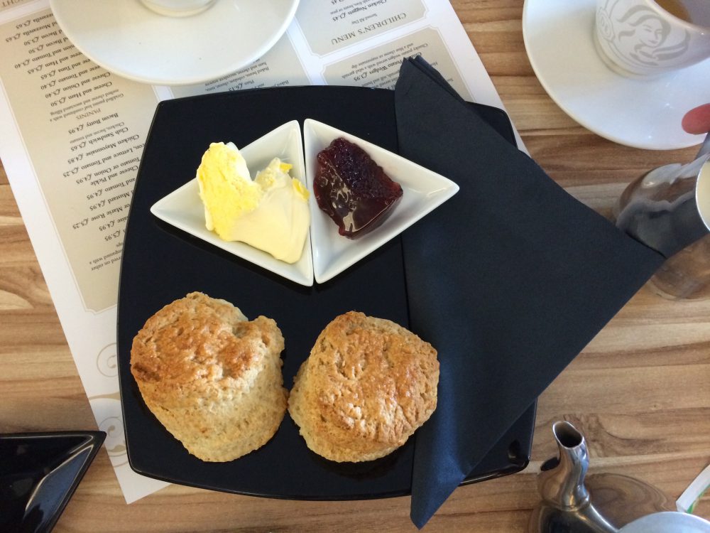 cream tea from The View cafe, St Mawes
