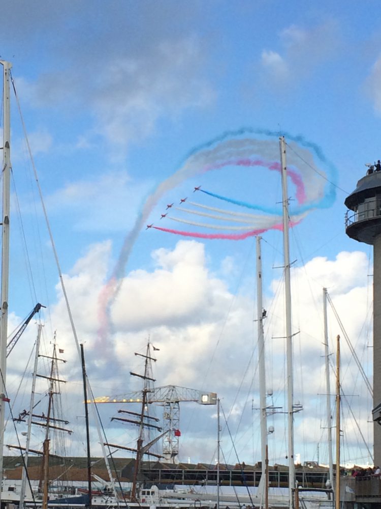 red arrows, falmouth
