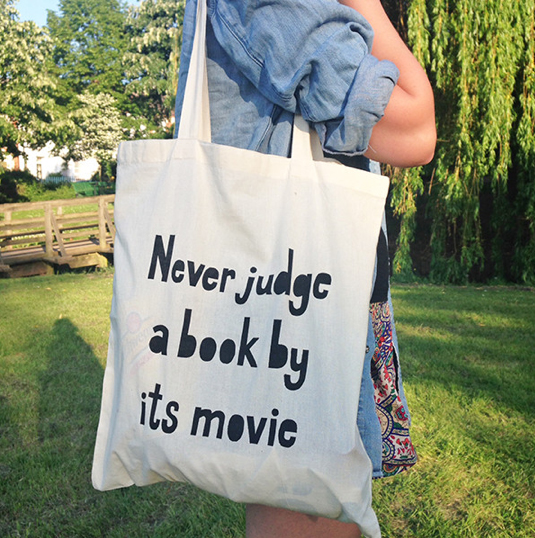 never judge a book by its movie tote from book lover gifts