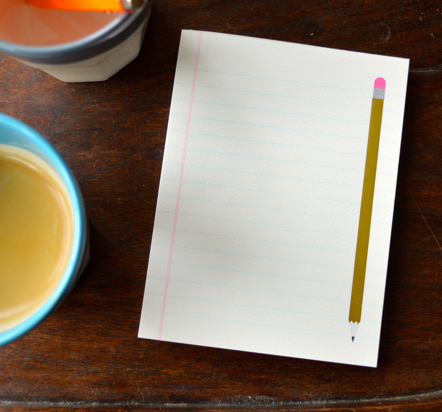 pencil pad from pedlars