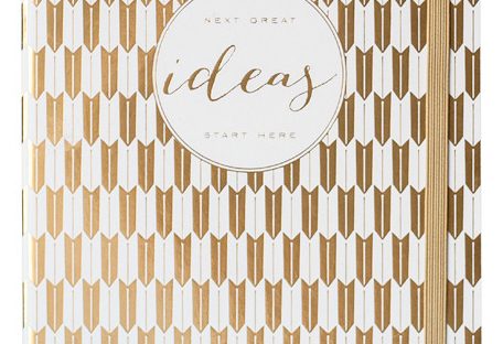 gold ideas notebook from The Fox and Star