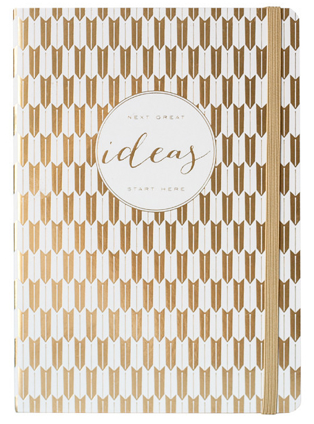 gold ideas notebook from The Fox and Star