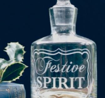 festive spirit decanter from rockett st george