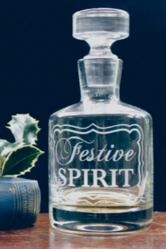 festive spirit decanter from rockett st george