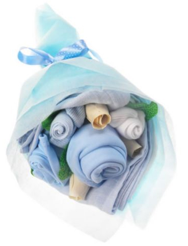 baby boy nappy bouquet from tesco