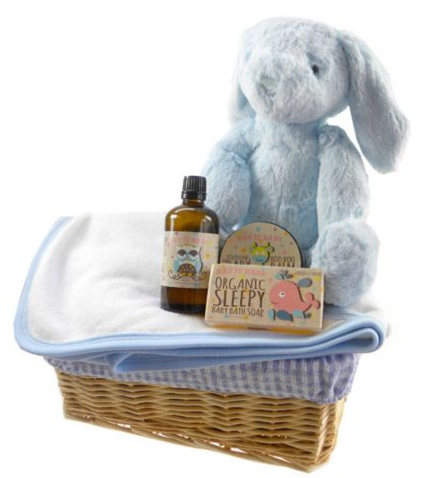 bath time baby gift basket