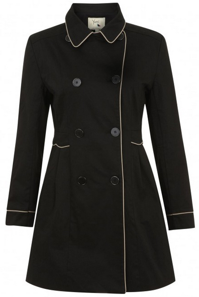 black trench coat from yumi