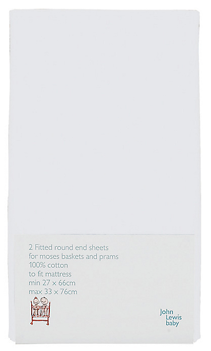 fitted sheets for moses basket from john lewis