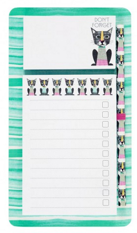 geek kitty magnetic writing pad from paperchase