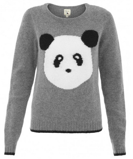 panda face jumper from yumi