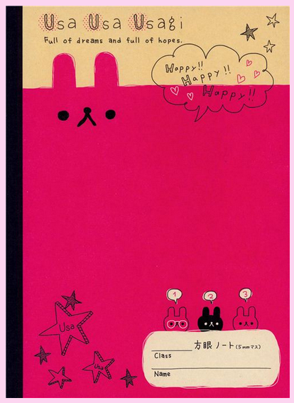 pink rabbit exercise book from modes 4 u