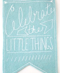celebrate the little things wall art from etsy